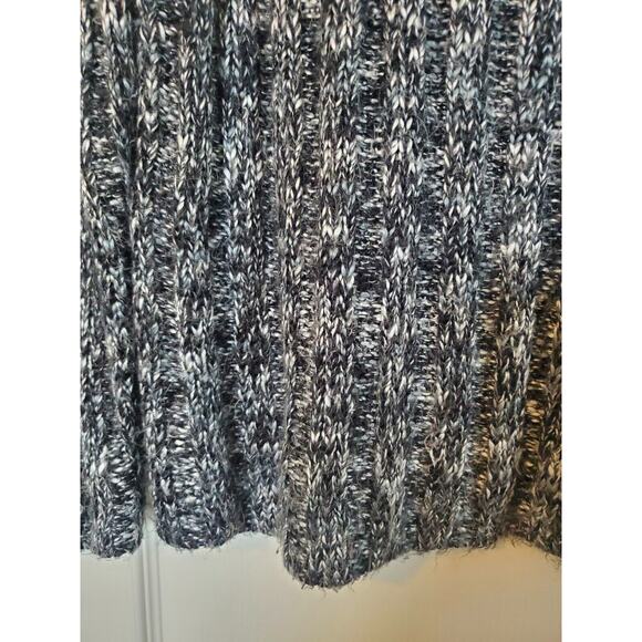 Chico's Grey Black Cable Knit Women's Soft Heavyweight Sweater, Size 3 (XL) - Picture 6 of 10
